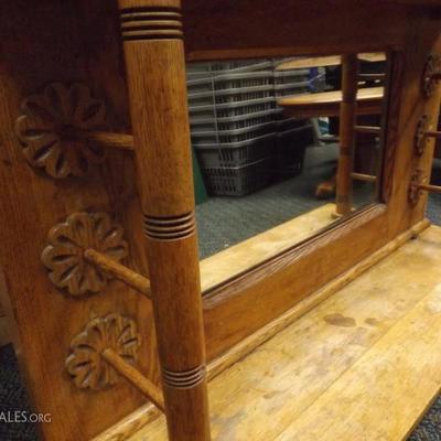 Antique 1900s Backbar wood