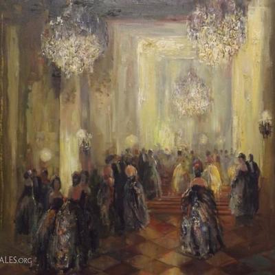 Fine Art Oil Painting Ballroom