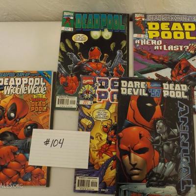 Dead Pool Comic lot #104