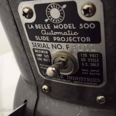 La Belle Model 500 auto slide projector Vintage electronics works