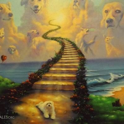 Stairway to Dog Heaven - Jim Warren Signed print  #230/450
