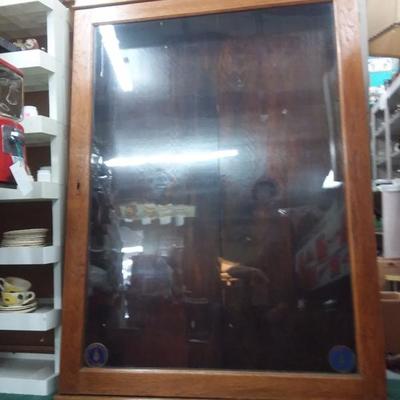 Antique Oak Display Case 