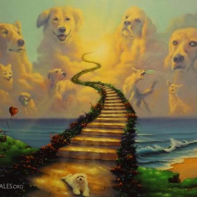 Stairway to Dog Heaven - Jim Warren Signed print  #230/450