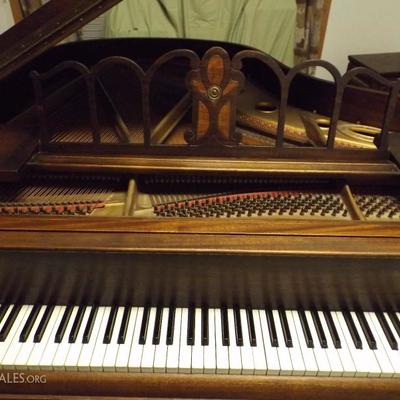 Piano New York Baby Grand Brewster 1800s 