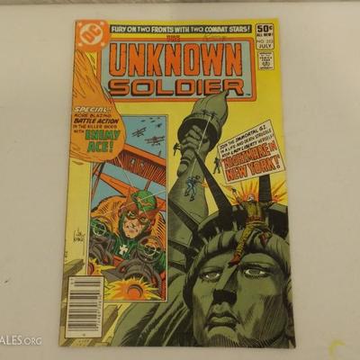 lot 102 Comic's includes Mad, Unknown Soldier, and Archie