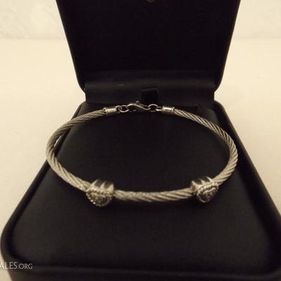 Diamond Heart Twin Bracelet 