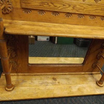 Antique 1900s Backbar wood