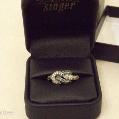 Infinite Knot Ring by Steven Singer - sterling silver