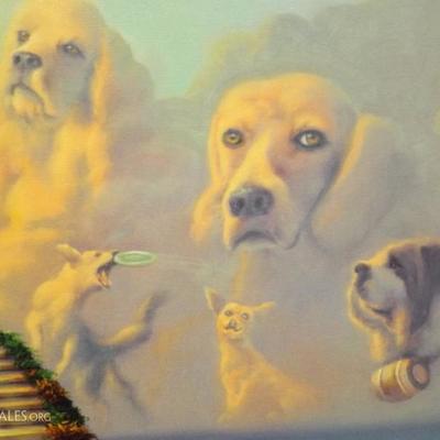 Stairway to Dog Heaven - Jim Warren Signed print  #230/450
