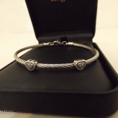 Diamond Heart Twin Bracelet 
