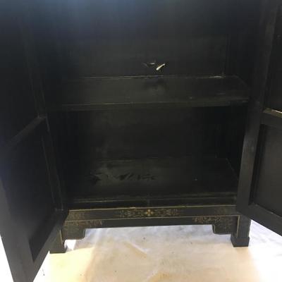 Lot 111 - #2 Black Lacquer Cabinet  