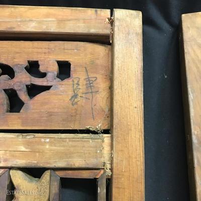 Lot 9 - Two Rustic Wood Panels