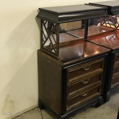 Lot 84 - Broyhill Premier Bed Headboard and Pair of Nightstands 