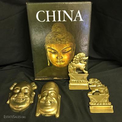 Lot 10 - Books, Bookends and Brass Decor