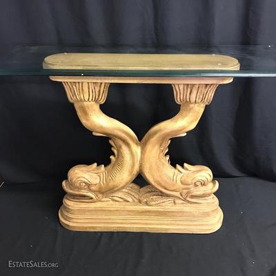 Lot 74 - Glass Top Side Table 