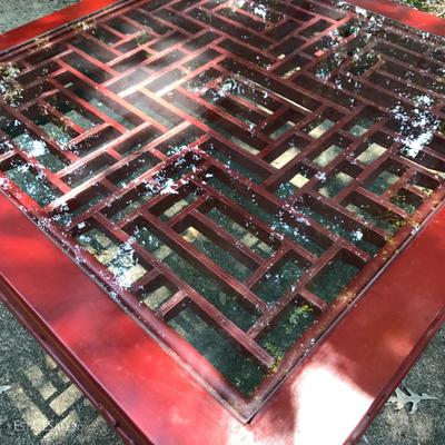 Lot 81 - Red Square Coffee Table