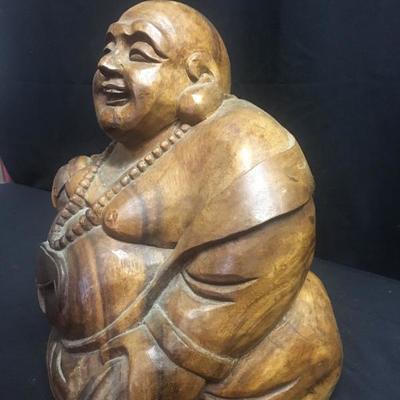 Lot 92 - Solid Wood Buddha 