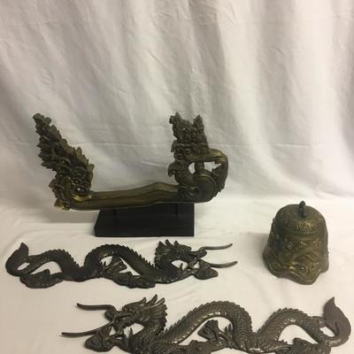 Lot 44 - Dragons and Bird