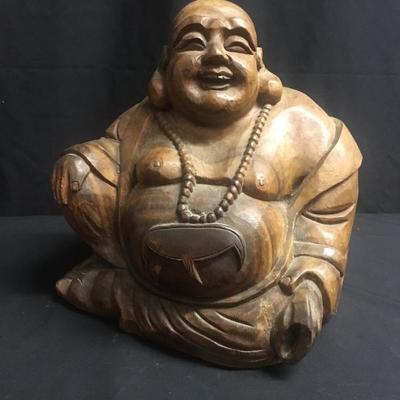 Lot 92 - Solid Wood Buddha 