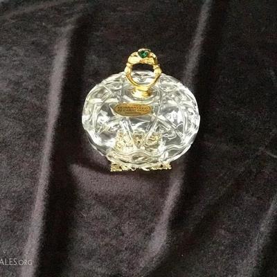 Killarney Crystal 22 Ct Gold Finishing Trinket Box Claddagh Design Top