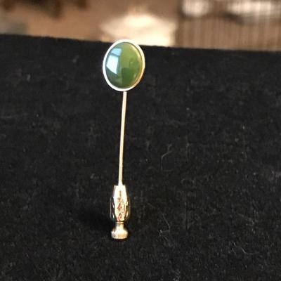 Vintage Jade Lapel Pin
