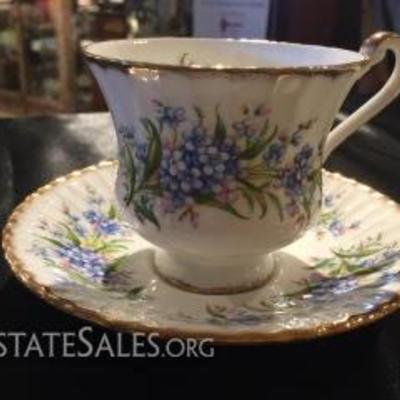 Tiny Blue Flowers Teacup