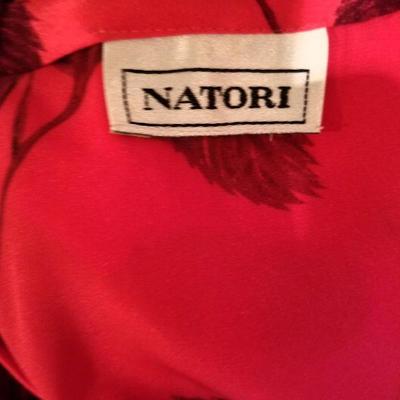 Vintage Natori Cheongsam Cipao/Kimono crepe satin set
