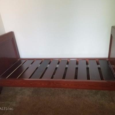 Lot-20 Wooden Single Slated Bed Frame
