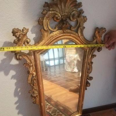 Lot-44 Pair of Victorian Wood Carved Mirrors