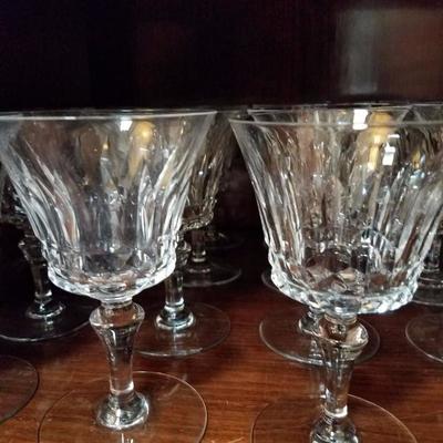 Lot-103 Clear Baccarat Crystal Water Goblets 14cm Lot of 11