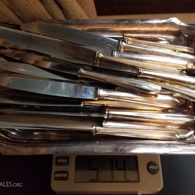 Lot-55 83 Pc Inoxydable 840 Stamped Flatware Silverware Forks Knives Spoons