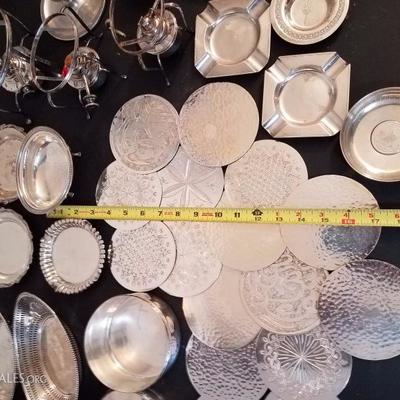 Lot-153 32 Pc Mixed Silver Plate Lot Various Pieces