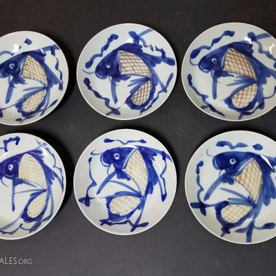 Lot-118 Set of 6- 8 1/2"Tao-Kwang Plates #1