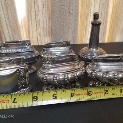 Lot-138 Set of 6 Vintage Ronson Lighters