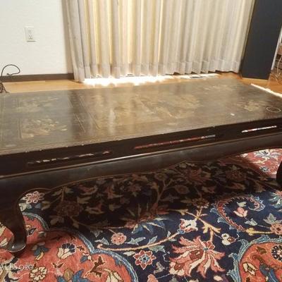 Lot-18 ANTIQUE ORIENTAL CHINESE OPIUM TABLE COFFEE TABLE