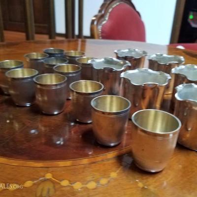 Lot-166 Mixed Lot Silver Communion Cups 