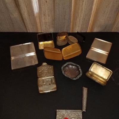 Lot-139 10 Pc Cigarette Case & Accessories Lot