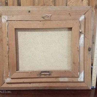 Lot-21 Small Vintage Wooden Framed Paris 1950 Painting Artist Signed