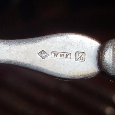 Lot-58 23 Pc Fork & Knife Set Stamped WMF (Loose)