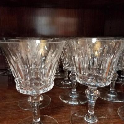 Lot-102 Clear Baccarat Crystal Water Goblets 14cm Lot of 10
