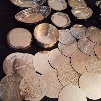 Lot-153 32 Pc Mixed Silver Plate Lot Various Pieces