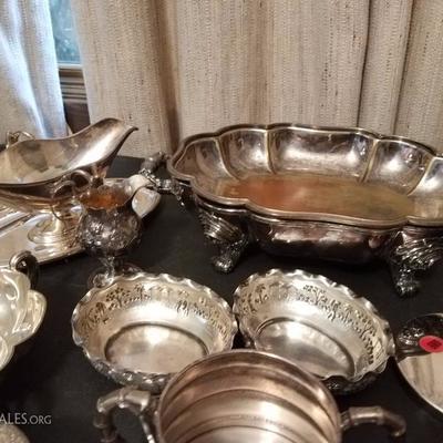 Lot-160 Mixed Lot of Silver Plate Various Pieces 25+ 