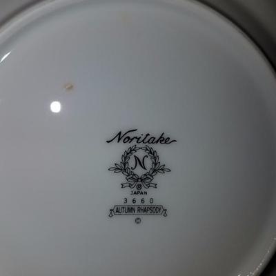 Lot-125 31 Pc Noritake Japanese Dish Set Autum Rhapsody