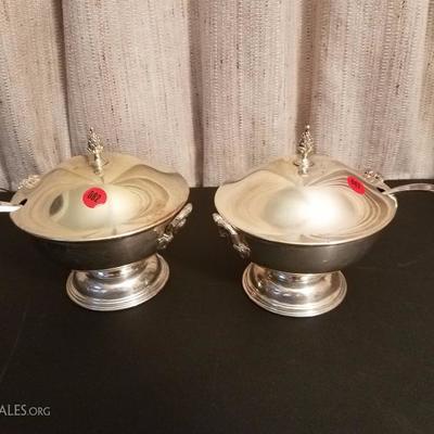 Lot-68 Set of 2 Serving Dishes EPNS A1 Sheffield England