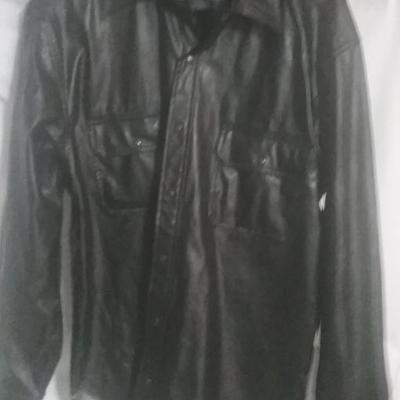 Mens Leather Jacket - Medium