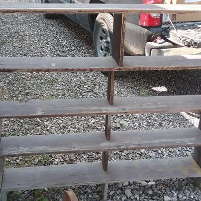 Wood shelving