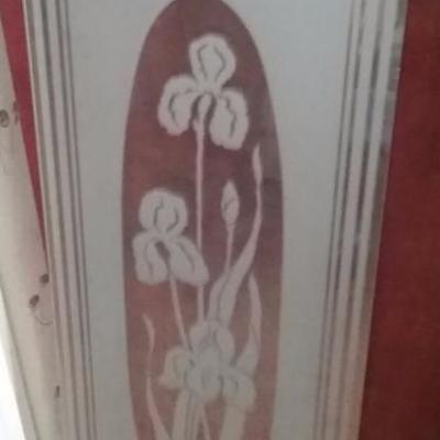 Lot of 3 Etched windows