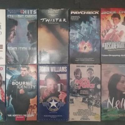 Lot B - Lot of 12 VHS tapes