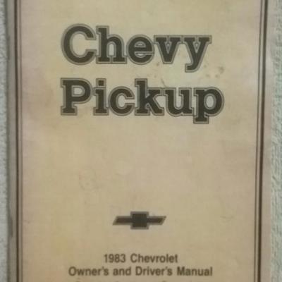 Original 1983 Chevy Pickup Owner's and Driver's Manual