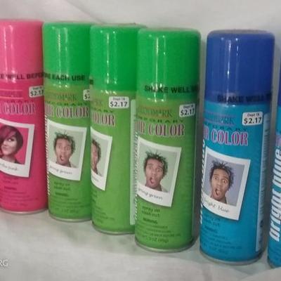 Lot of 6 Spray-in, wash out, hair color